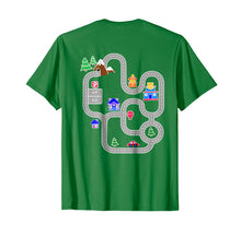 Load image into Gallery viewer, Play Cars on Daddy's Back, Car Play Mat Shirt, Gift for Dad