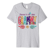 Load image into Gallery viewer, Blessed To Be Called Grammy Flower T-Shirt Funny Grammy Gift Premium T-Shirt