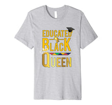 Load image into Gallery viewer, Educated Black Queen Crown Premium T-Shirt