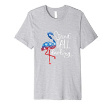 Load image into Gallery viewer, 4th Of July Flamingo Shirt Women Girls American Flag Gift