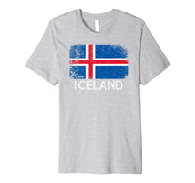 Load image into Gallery viewer, Icelandic Flag T-Shirt | Vintage Made In Iceland Gift