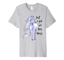 Load image into Gallery viewer, Just A Girl Who Loves Horses Shirt Horse Riding Women Gifts