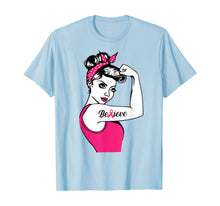 Load image into Gallery viewer, Breast Cancer Warrior TShirt Awareness Tee Support Believe T-Shirt