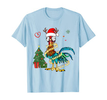 Load image into Gallery viewer, Chicken Christmas Reindeer Christmas Lights Pajama Costume T-Shirt
