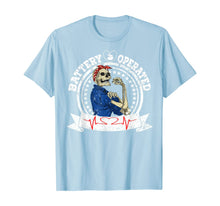 Load image into Gallery viewer, Living With Pacemake, battery operayted funny skeleton T-Shirt