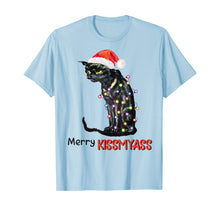 Load image into Gallery viewer, Merry Kissmyass Funny \Black Cat Christmas Tree Gifts T-Shirt