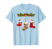 Load image into Gallery viewer, Three Westie Dog In Sock Christmas Santa Hat Xmas Dog T-Shirt
