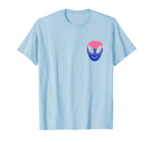 Load image into Gallery viewer, Bisexual Alien LGBTQ Bi Pride Flag Weird Vaporwave T-shirt