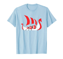 Load image into Gallery viewer, Denmark Viking Ship Shirt Danish Flag Dragon Boat T-Shirt