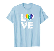 Load image into Gallery viewer, Love Heart Rainbow LGBT Pride LGBTQ T Shirt Gay Lesbian Gift