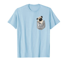 Load image into Gallery viewer, Funny Cute Pug Dog In Pocket T Shirt For Men Women Kids