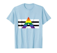 Load image into Gallery viewer, LGBT Straight Ally Pride Flag Shirt