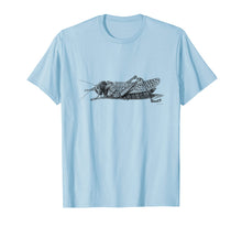Load image into Gallery viewer, Cricket T-Shirt. Vintage Cricket Insect Tee