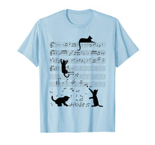Load image into Gallery viewer, Cute Cat Kitty Playing Music Note Clef Musician Art T-Shirt