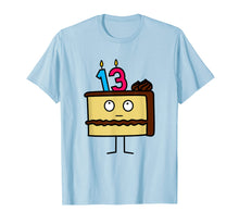 Load image into Gallery viewer, 13th Birthday Cake with Candles icing chocolate vanilla
