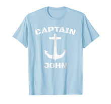 Load image into Gallery viewer, Captain John Personalized T-Shirt Boat Captain Shirt