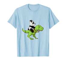 Load image into Gallery viewer, Panda Riding a T-Rex dinosaurs T-Shirt