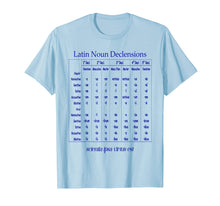 Load image into Gallery viewer, Latin Noun Declension Chart T-Shirt for Classical Education
