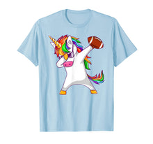 Load image into Gallery viewer, Football Unicorn T-Shirt Girls Squad Party Rainbow Dab Dance