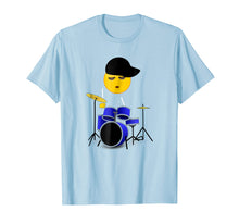 Load image into Gallery viewer, Funny Emoji Drummer Boy T-Shirt for Boys