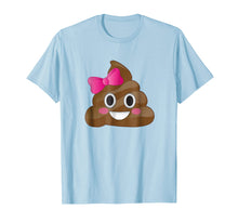 Load image into Gallery viewer, Cute Funny Emoji Pink Bow Cutie Poo T-Shirt - Poop Emoji