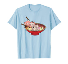 Load image into Gallery viewer, Kawaii Cats In A Ramen Bowl Shirt | Anime Food Lovers Gift