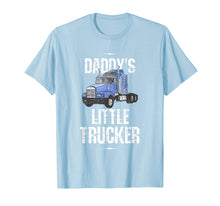 Load image into Gallery viewer, Kids Semi Truck Boys Gift Daddy's Little Trucker T-Shirt