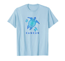 Load image into Gallery viewer, Cancun Mexico T-Shirt Sea Blue Tribal Turtle