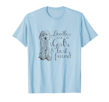 Load image into Gallery viewer, Doodles are a Girl's Best Friend Golden Labradoodle t-shirt