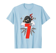 Load image into Gallery viewer, Ninja Birthday T-Shirt 7 Year Old Birthday Boy Shirt Gift