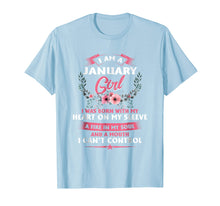 Load image into Gallery viewer, Funny Cute Girl Birthday Gift Tshirt, I Am A January Girl
