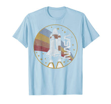 Load image into Gallery viewer, NASA Shuttle Launch With Rainbow Graphic T-Shirt C1