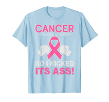 Load image into Gallery viewer, Kick Cancer Ass Funny Support Breast Cancer Awareness Shirt