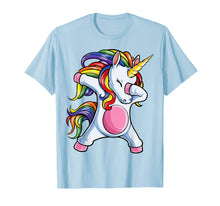Load image into Gallery viewer, Dabbing Unicorn T shirt Girls Kids Women Rainbow Unicorns