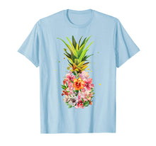 Load image into Gallery viewer, Pineapple Flowers Shirt Women Aloha Hawaii Vintage Hawaiian