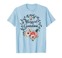 Load image into Gallery viewer, Blessed Grandma T-Shirt with floral, heart Mother's Day Gift