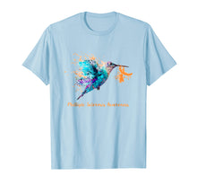 Load image into Gallery viewer, Multiple Sclerosis Awareness Humming Bird Ribbon T-Shirt