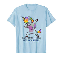 Load image into Gallery viewer, Brave strong Fearless Unicorn Apraxia Awareness Shirt