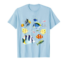 Load image into Gallery viewer, Tropical fish aquarium under ocean t-shirt