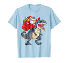 Load image into Gallery viewer, Dinosaur Christmas Shirt Boys Santa T rex Kids Xmas Gifts