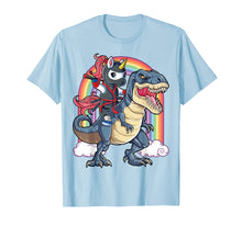 Load image into Gallery viewer, Ninja Unicorn Riding Dinosaur T rex Shirt Boys Girls Kids