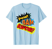 Load image into Gallery viewer, Pow! Bam! Kapow! Comic book sound effect T-shirt