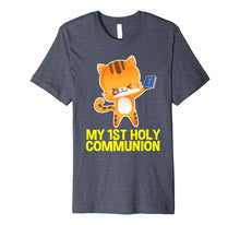 Load image into Gallery viewer, My 1st Holy Communion Dabbing Cat Gifts for Boy Girl Premium T-Shirt
