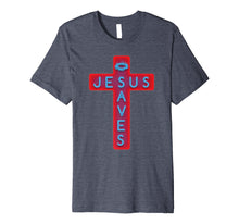 Load image into Gallery viewer, Glorious Jesus Saves Christian Spiritual Quotes T Shirt