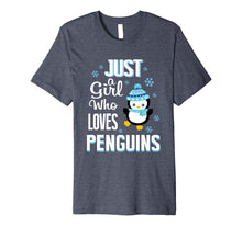 Load image into Gallery viewer, Just A Girl Who Loves Penguins Cute Penguin Shirts For Girls