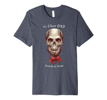 Load image into Gallery viewer, CHEER Skull Beard Bow DAD T-Shirt
