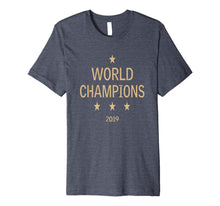 Load image into Gallery viewer, US women's soccer team win world champions four title 2019 Premium T-Shirt