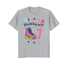 Load image into Gallery viewer, Birthday Girl 7 Roller Skates Kids Birthday T-shirt