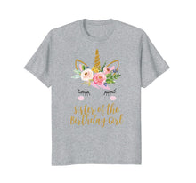 Load image into Gallery viewer, Boho Sister of the Birthday Girl Unicorn Sister Shirt