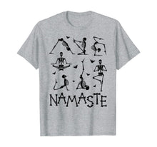 Load image into Gallery viewer, Funny Skeleton With Yoga Namaste Halloween Costume T-Shirt